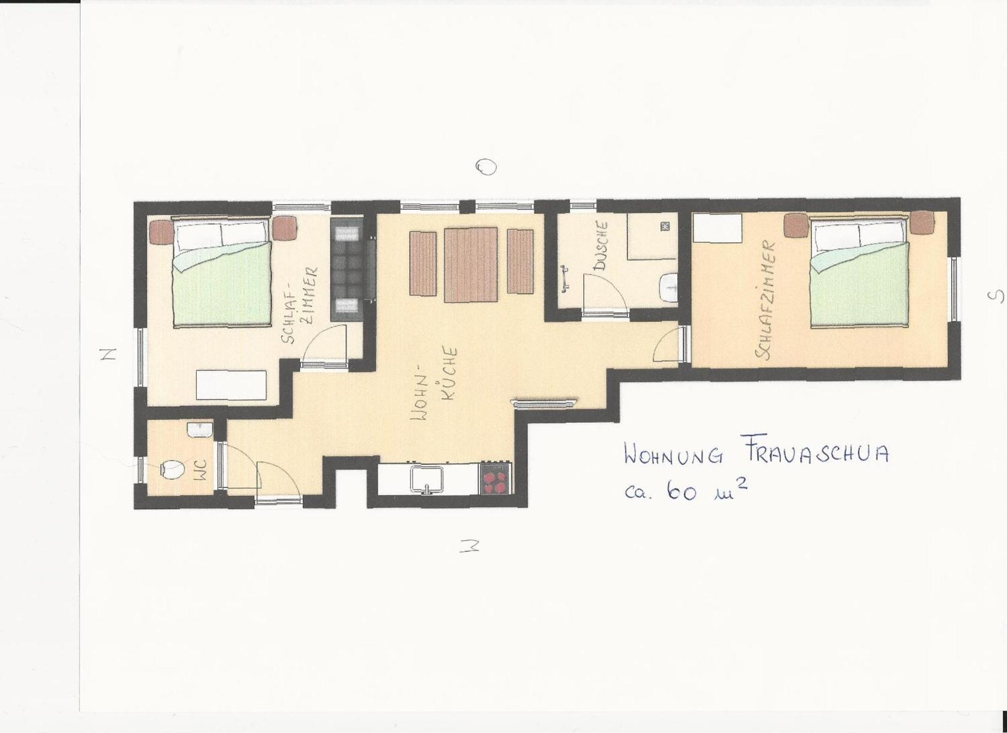 Haus Gaudenz Apartment Warth  Bilik gambar